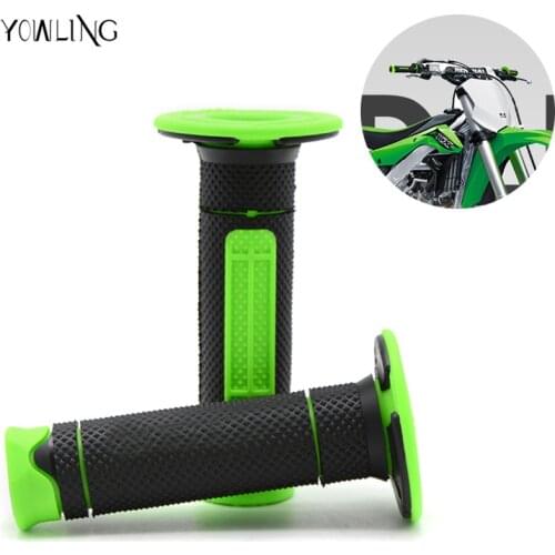 Universal Dirt Pit Bike Motorcross 7/8"22mm Motorcycle Accessories Motocross Hand Grips Handle Rubber Bar Gel Grip FOR Kawasaki