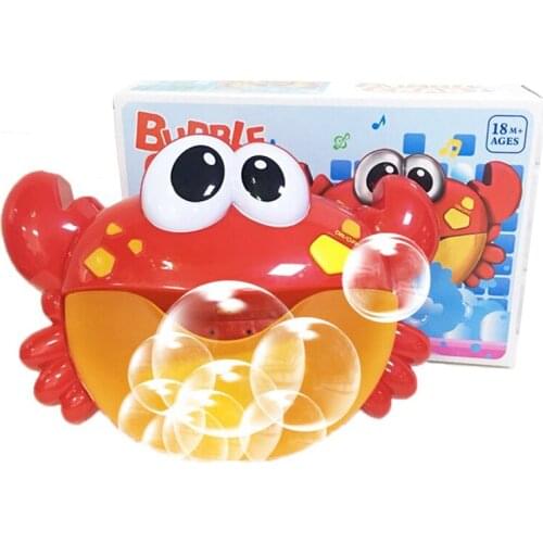 Explosive Toy Crab Bubble Machine Children Bath Blowing Crab Bubble Bath Puzzle Bath Bubble Making Machine