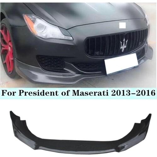 High Quality Carbon Fiber Bumper Front Lip Protector Cover Fits For Maserati Quattroporte 2013 2014 2015 2016