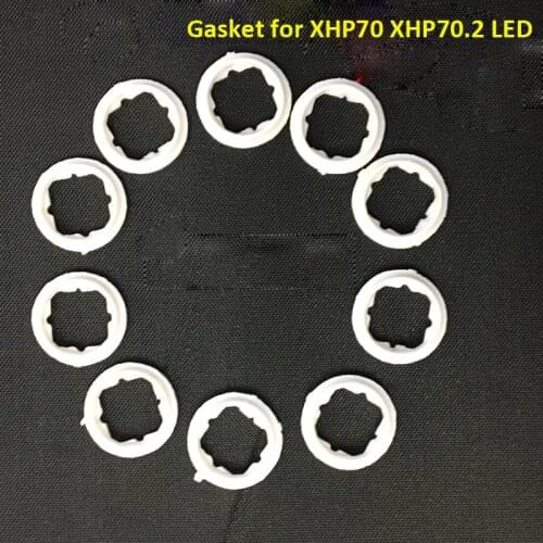 10 mm(D) White Plastic Insulation Gaskets for Cree XHP70/ XHP70.2 Series LED- 10 pcs