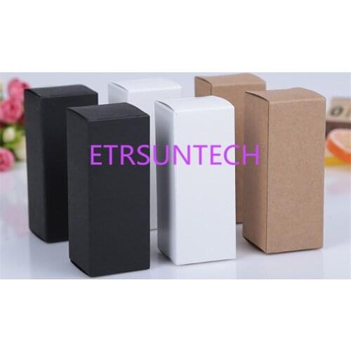 13 size Black white Kraft Paper cardboard box Lipstick Cosmetic Perfume Bottle Kraft Paper Box Essential Oil Packaging Box