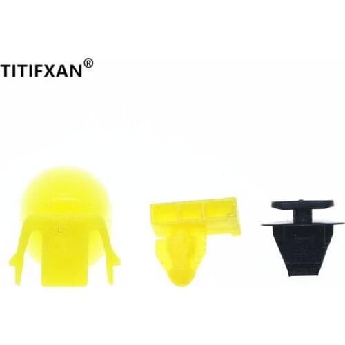 15PCS Car door trim strip round eyebrow arch liner fixed clip catches for Nissan X-trail Qashqai Infiniti plastic fasteners