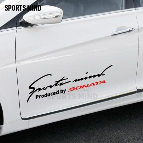 2 Pieces Customizable Vinyl Waterproof Car Decal Sticker Car-Styling Exterior Accessories For Hyundai Sonata Accessories