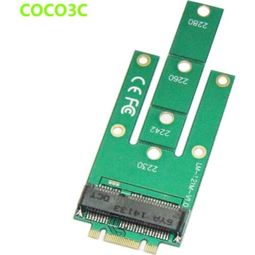 NGFF to mSATA slot adapter M.2 B + M Key to mini PCIe SATA SSD interface converter Card