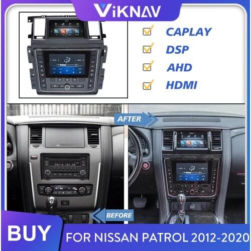 Dual Screen Android Car Radio for Nissan Patrol Y62 for Infiniti QX80 QX56 Stereo Receiver Multimedia Player Autoradio Head Unit