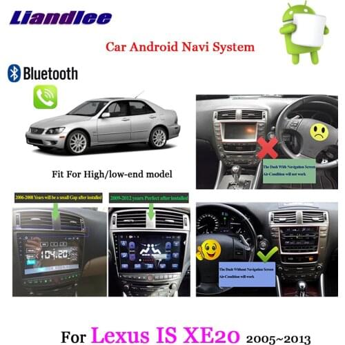 Car Android GPS Navigation System Multimedia Player For Lexus IS XE20 2005 2006-2010 2011 2012 2013 Radio HD Screen TV