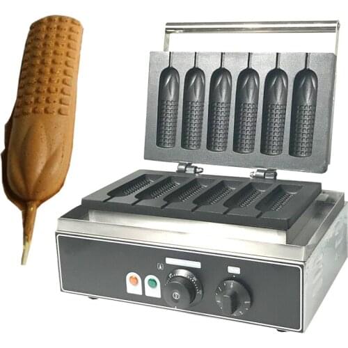 Free shipping cost 110V 220v Electric Corn shaped Lolly waffle stick Hot dog waffle maker