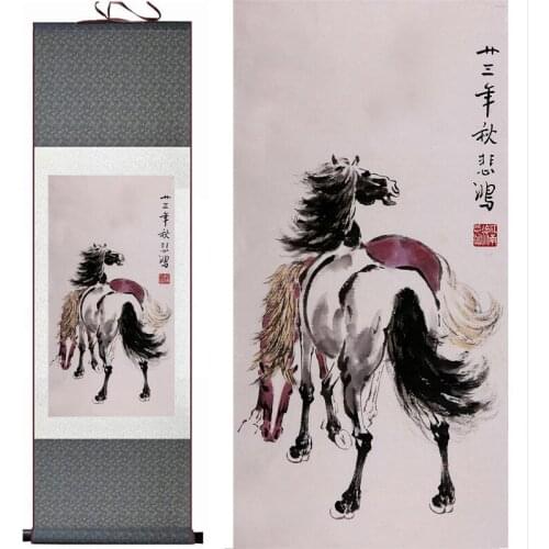 Free shipping Top quality traditional Chinese Art Painting Home Office Decoration Chinese painting horse picture