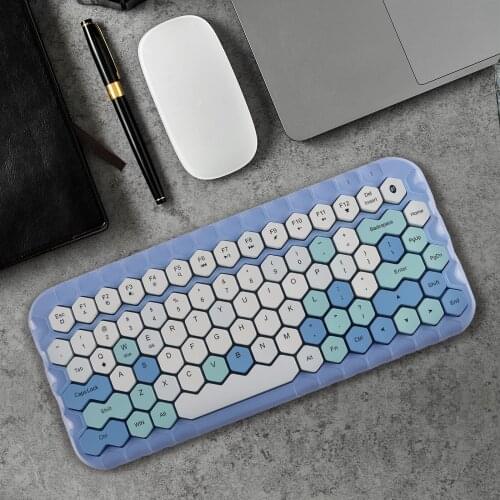 Wireless Keyboard Bluetooth Keyboard 5.0 For ipad Ergonomic Gaming keyboard 83 Keys Office Keyboard For Android Windows Tablet