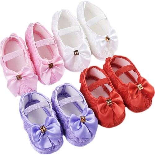 Bow Lace Baby Shoes for Girls Fashion Baby First Walkers Newborn Baby Shoes Summer Spring Infant Girls Shoe