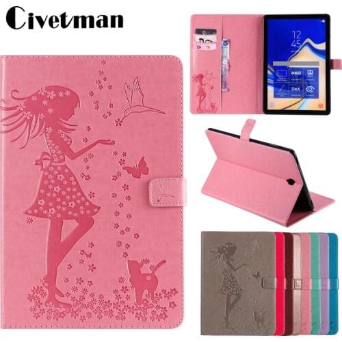 Case For Samsung Galaxy Tab S4 2018 10.5 inch T830 T835 T837 Leather Smart Magnetic Stand Cover For Samsung Galaxy S4 10.5 Funda