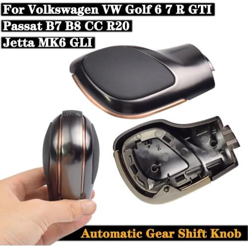 Gear Shift Knob Lever Shifter Head Automatic Car Styling For VW Golf 6 7 R GTI Passat B7 B8 CC R20 Jetta MK6 GLI Chrome/Matt