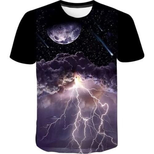 Lightning 3D Print T Shirt Men Women Children Fashion Summer Short Sleeve Tshirts Casual Streetwear Tee Boy Girl Kids Tops