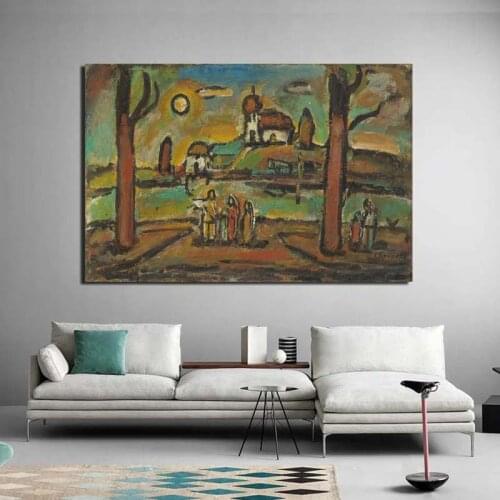 Georges Rouault Artwork Wallpaper Canvas Painting Print Living Room Home Decoration Modern Wall Art Oil Painting Posters Picture