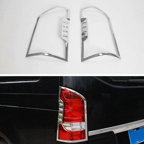 New ABS Car-styling For Mercedes Benz VITO 2016-2020 Car Rear Light Lamp Cover Frame Trim Auto Moldings