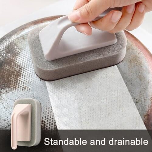 Handle Emery Magic Clean Sponge wipe Magic sponge wipe kitchen Decontamination cleaning brush bowl wash pot Bathroom cleaning