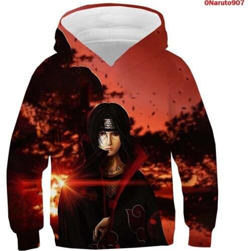 Naruto- Hoodie 3D Printing Boys And Girls Boys And Girls Fashion Trend Street Hip Hop Long sleeve Sweater Hoodie Pullover Kids