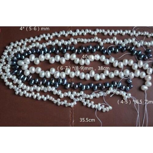 Top Real Natural Freshwater Pearl 6-7mm Natural pearl highlight Fashion pearl 37cm Strand Loose Beads women Jewelry