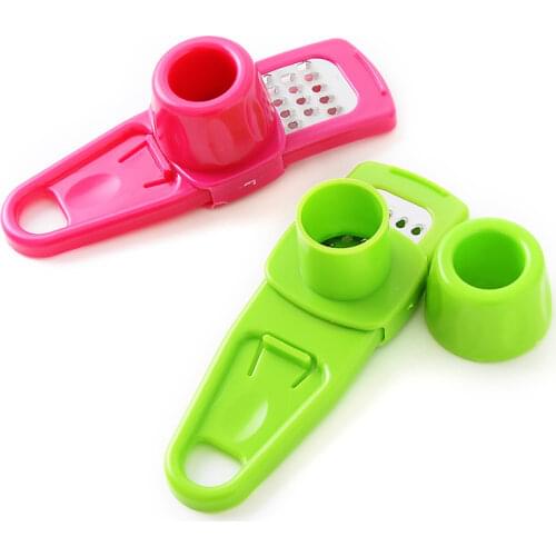 New Creative Garlic Presser Ginger Cutter Grinding Tool Multi-function Magic Garlic Presses Cooking Gadgets Tool Fast Delivery