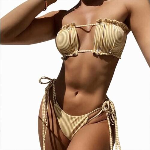 2 Piece Mini Bikini Swimwear 2021 Biquinis Feminino Girl Swimming Suit for Women Maillot De Bain Femme Monokini