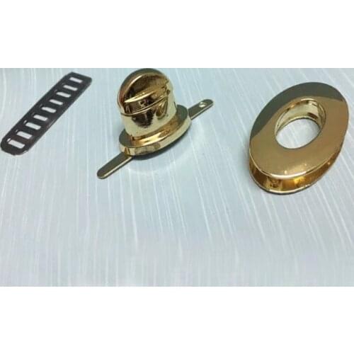 30 Metal Oval Twist Bag Lock, 40mm Metal Flap Purse Bag Lock