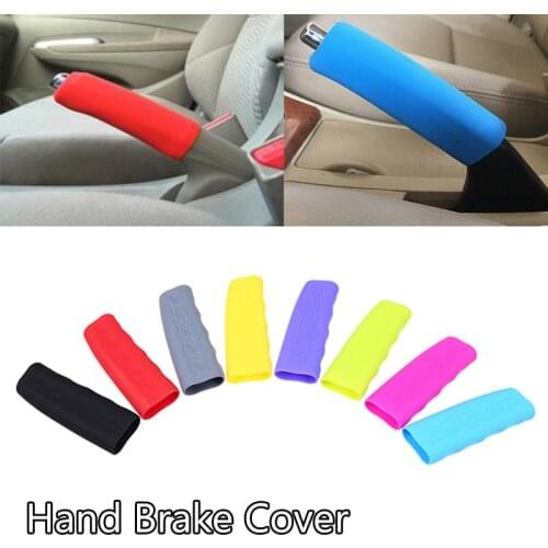 Car Handbrake Rubber Handle Cover Antislip Univeral Fit Handle Cap Non-combustible Material Auto Accessories