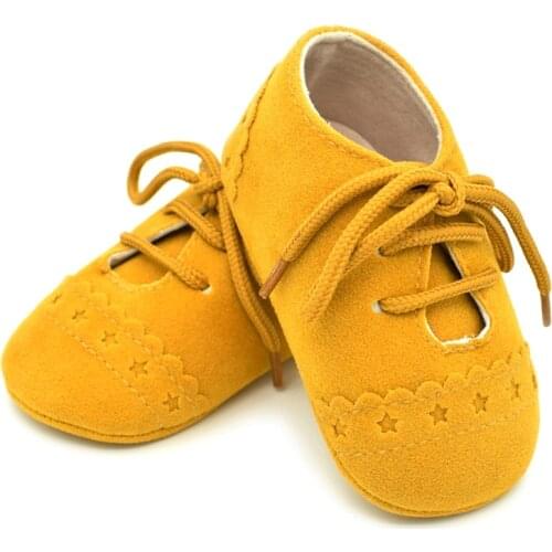 Baby Shoes Newborn Toddler Boys Girls Soft Sole Crib Shoes Cute Moccasins Lace-Up Kids Shoes Spring Autumn 0-18T