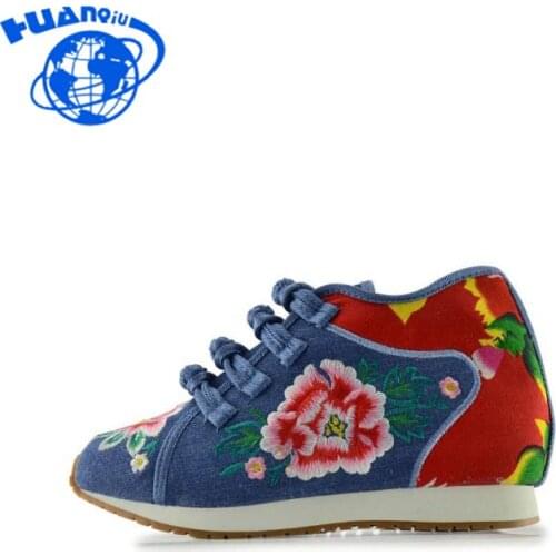 HUANQIU Travel man Shoes Embroidered Shoes National Style Spring And Summer Autumn wyq58