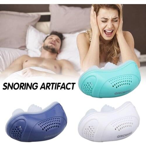 Electric Silicone Anti Snore Nasal Dilators Apnea Aid Device Nose Clip Stop Snoring Apparatus Guard Sleeping Aid Relieve Snoring