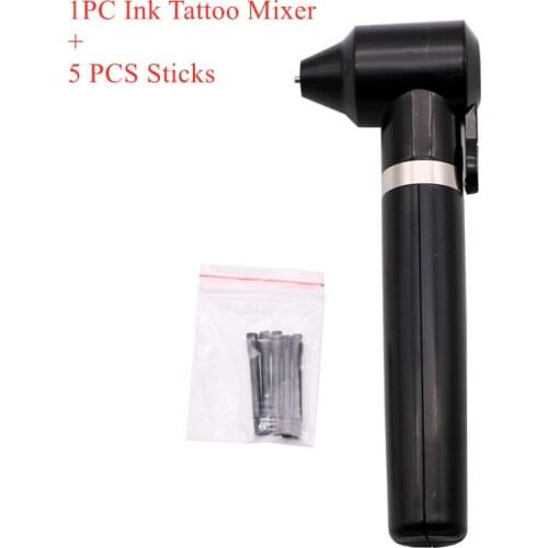 New Hot Sale Electric Black Tattoo Pigment Ink Mixer Tattoo Stirrer with 5 Sticks Machine Tool Supply Art Tattoo Accessories