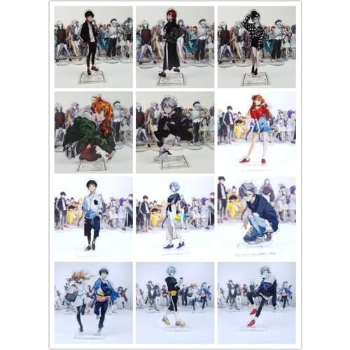 EVA Nagisa Kaworu Asuka Langley Soryu Ayanami Rei Acrylic Stand Figure Model Plate Anime Double-sided Desk Decor Anime Cosplay