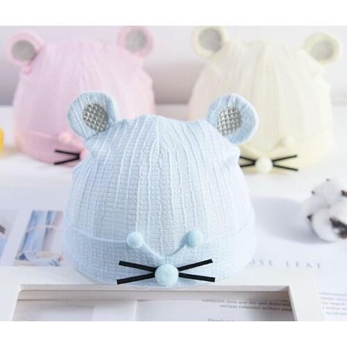 Cotton Baby Hat Bucket Autumn Bunny Ears Hat for Kids Baby Accessories Boy Headband Gift Czapki Dla Dzieci Baby Stuff AC50MZ