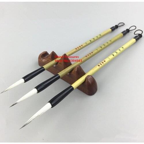 3pcs/lot,Chinese Painting Brush Liner Brush Slender Gold Calligraphy Writing