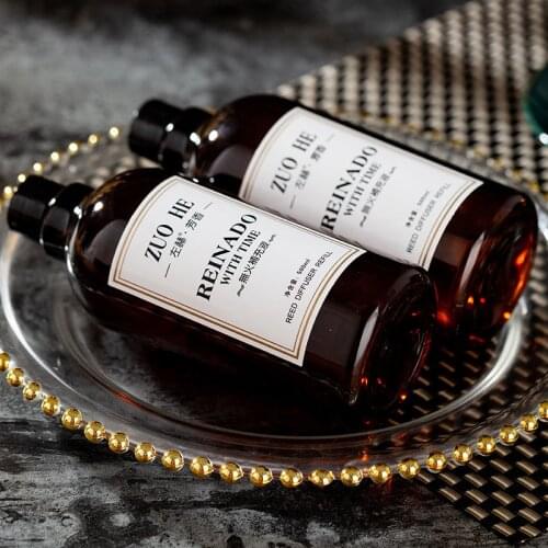 500ml Natural Fireless Rattan Aroma Essential Oil For Home Hotel Office Room Purified Air Lavender Supplement Reed Diffuser Oils