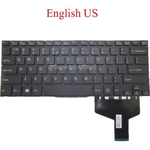 Laptop US Keyboard For SONY For VAIO SVF13N SVF13N16PGB SVF13N12SGB SVF13N13CXB 9Z.NABBQ.21D 149266811USX AEFI1R000103B new