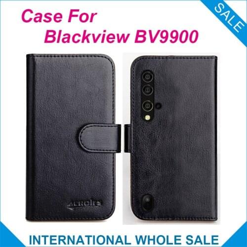 Original! Blackview BV9900 Case 6 Colors 6.3" Flip Leather Wallet Cases For Blackview BV9900 Cover Slots Phone Bag
