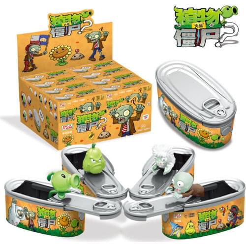 Genuine Plants Vs. Zombies Toys New Blind Box Canned Surprise Cans Boy Birthday Gift