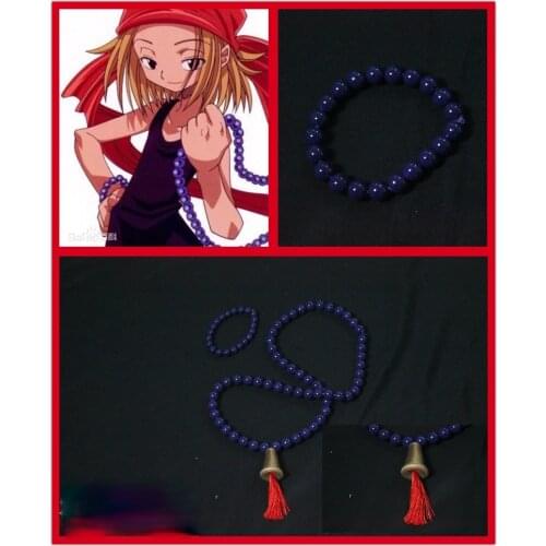 Shaman King Kyoyama Anna Cosplay Necklace Bracelet Halloween Costume Accessory Prop
