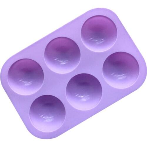 Semicircle Silicone Molds 6-hole Chocolate Fondant Mould DIY cake mould Ball Shape Biscuit Mould Bakeware Cake Decorating Tools