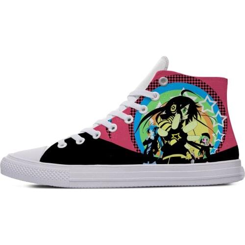 Lucky Star Cute Cartoon Manga Anime Fashion Casual Cloth Shoes High Top Breathable Lightweight Sneakers 3D Print For Men Women