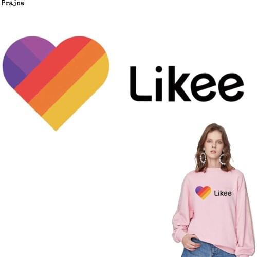 Prajna DIY Heat Transfer Vinyl Patch Sticker Iron On Transfer For Clothing Cool Letters Likee Stripe Patch Applique Washable