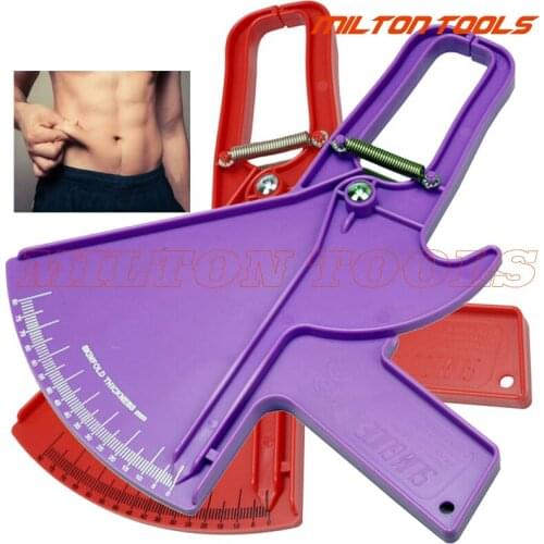 10pcs/lot black color Body fat caliper skinfold caliper Body Fat Tester Keep Health Fitness