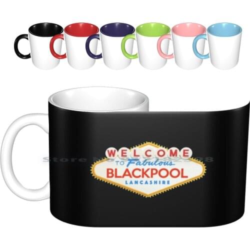 Fabulous Blackpool Lancashire Ceramic Mugs Coffee Cups Milk Tea Mug Blackpool Lancashire Funny Joke England Uk Ironic City