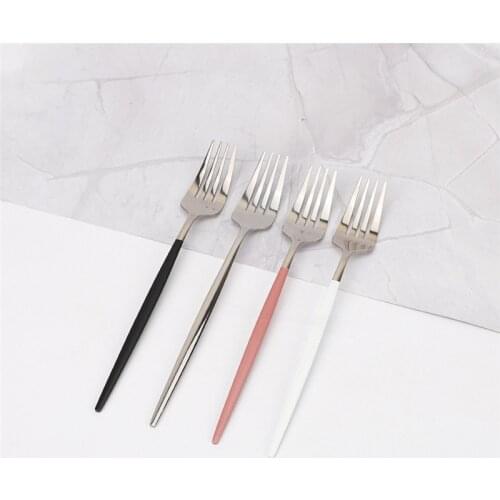 4pcs Dinner Fork Stainless Steel Cutlery Set Kitchen Western Fork Dinnerware Set Silverware Fork Tableware Eco Friendly Flatware