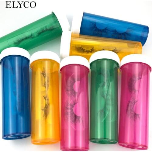 ELYCO Medical Eyelash Packaging Box Custom Logo Fake 3d Mink eyelashes Boxes Faux Cils lash strip Case without eyelashes