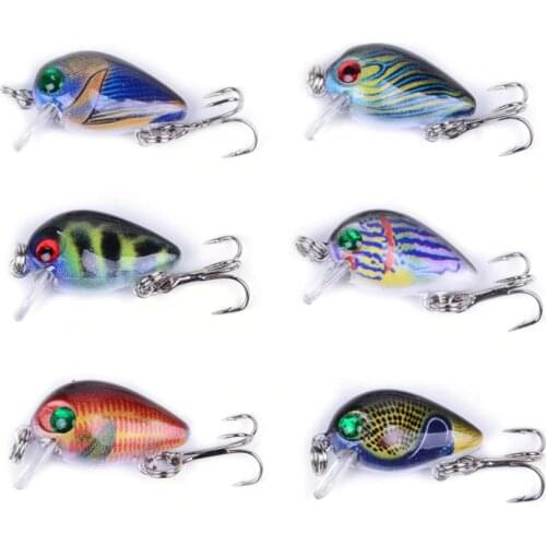 Gorgons Outdoor Fishing Tackle 2g 3cm Ultralight Wobblers Mini Crankbait Fishing Lures Topwater Rattling Crank