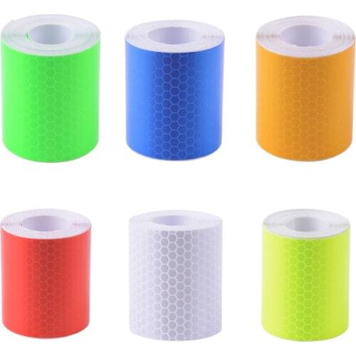 Waterproof Warning Tape Strip Stickers Warning Light Reflector Protective Sticker Reflective Film Car Safety Mark 300cm X 5cm