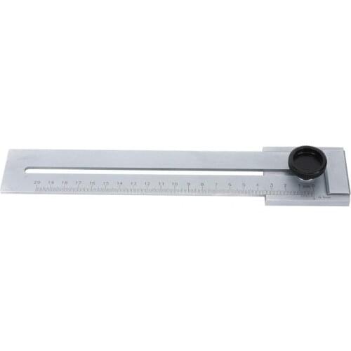 0-200mm Stainless Steel Marking Ruler Gauge Woodworking Marker Measuring Tool Carpenter Tools