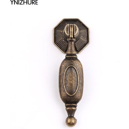 10pcs Retro classical Bronze Znic Alloy Cabinet Pendant Drawer Pulls Handles Wall Chest Dresser Kitchen Door Antique Wholesale