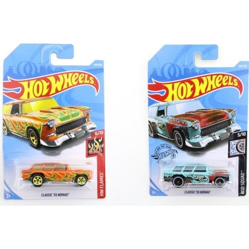 2018 CLASSIC 55 NOMAD Original Hot Wheels Mini Alloy Coupe 1/64 Metal Diecast Model Car Kids Toys Gift